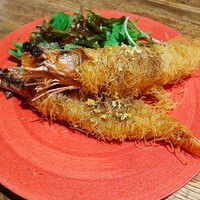 水魚 - 天使の海老と天使の羽根の揚げ物