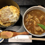 日本橋 やぶ久 - カレー南蛮とカツ丼