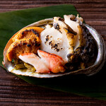 Sea-grilled abalone