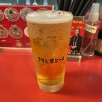 Hakata Daruma - 月見ラーメン
      ※麺の硬さ：カタ
      替玉
      ※麺の硬さ：カタ
      半チャーハン
      生ビール