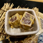 食堂こなん - 八寸 インドマグロ辛子酢味噌和え