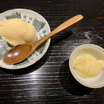 食堂こなん - 甘味 酒粕のアイスクリーム