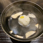 食堂こなん - 椀 茶豆真薯 松茸 柚子 清汁仕立て