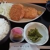 Shokusai Shubou Wagokoro - ジューシーめんちかつとコロッケ定食ランチ(880円)