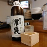 炭火焼き鳥 まっちゃん - 浦霞 純米酒 600円