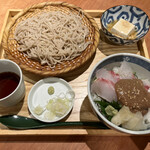KAISEN MART - お蕎麦と真鯛の胡麻ダレ丼　¥1320