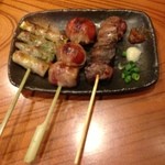 多伊夢 - アスパラ巻、ミニトマト巻、上レバーレア焼き