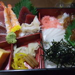 水神 - 刺身がなかなかのボリューム