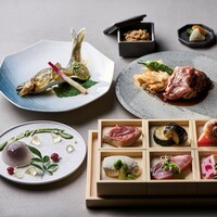 【贅沢ランチ】旬魚と飛騨牛のメイン付＆旬食材をつかった月替わり特別コース