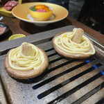 焼肉 肉萬 - 椎茸にマヨネーズはあかんって