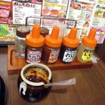 焼肉 ホルモン 牛繁 - タレ、お好みで～