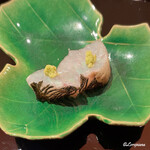 らん亭～ 美日庵 - 鱸の腹身の焼霜造り