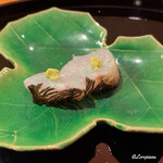 らん亭～ 美日庵 - 鱸の腹身の焼霜造り