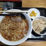 三吉 - らーめんセット 麺大盛