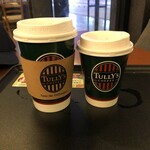 TULLY'S COFFEE - 【カフェラテ　ショート】364円 【ティーオリジナル ～マラウイ&ダージリン～　トール】373円