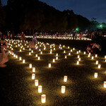 奈良 - 奈良でお祭り。毎年恒例の「燈花会」ボランティアの方々が毎日灯りを点します。奈良の夏の風物詩。