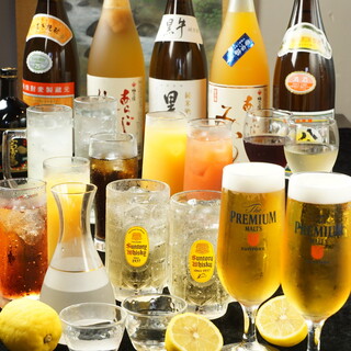 日本酒・焼酎・ワイン・スパークリングワインなど種類豊富に