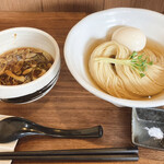 ラーメン 健やか - 味玉昆布水つけ麺