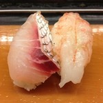Sushi Ryuu - まだい、甘えび？