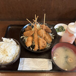 Kushidoragon - 串揚げ７種盛り　700円
