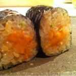 器楽亭 - 【2013年4月再訪】うにの手巻き