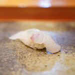 天寿し - アラを柚子胡椒で