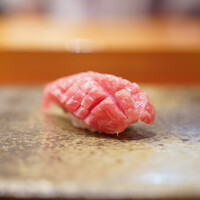 天寿し 京町店 - 同じく大間大トロを塩で