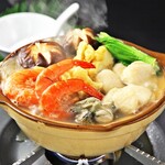 Warm your body♪ Seafood hotpot that even one person can enjoy