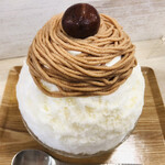 かき氷店 小桃 - 栗とカスタードのモンブラン