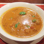 ガネーシュ - 2013春を味わうコース(4000円)のお肉料理：ゴア風チキンカリー