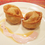 ガネーシュ - 2013春を味わうコース(4000円)のシュリンプ・サモサ