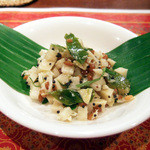 ガネーシュ - 2013春を味わうコース(4000円)の竹の子と発芽豆のスンダル