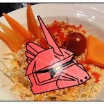 ガンダムカフェ - ゲルググ・サラダ590円とゲルググ