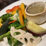 イタリア食堂Pino - 岩手県軽米町と多賀城市産の有機野菜バーニャカウダ