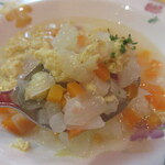 欧風食堂 Felice - とき玉子、細切れベーコンと野菜のスープ