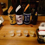 酒呑蕎食〆タグル - 日本酒飲み比べ