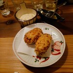 酒呑蕎食〆タグル - 秋鮭のつみれ　タルタル添え