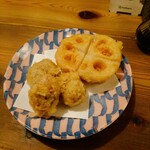 酒呑蕎食〆タグル - 栗とレンコン