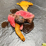un-treize - ◆黒毛和牛フィレ肉のグリル　シェリービネガーソース
                                　松茸添え