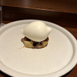 アカ - 京都の無花果をキャラメリゼ　山羊のミルクのアイス