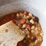 さじこよみ - 秋のミネストローネ  ハトムギ　酵素玄米パンのフォカッチャ