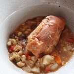 さじこよみ - 秋のミネストローネ  ハトムギ　酵素玄米パンのフォカッチャ