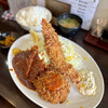 Tonkatsu Hiroki - ハーフミックス定食¥1400。