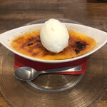ピッツェリア ドド - クレームブリュレ400円にジェラート＋200円