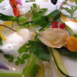 レストラン タテル ヨシノ 銀座 - 季節の野菜　庭園風