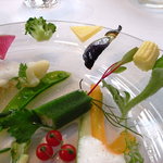 レストラン タテル ヨシノ 銀座 - 季節の野菜　庭園風