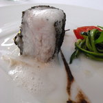 レストラン タテル ヨシノ 銀座 - 本日の魚料理　コチ