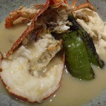 俺の割烹 - 伊勢海老煎り出汁がなくなってたので、伊勢海老具足煮