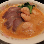 龍鳳 - 坦々麺（叉焼と海老のMIX）2013/2