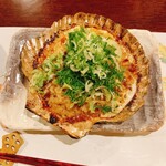 Robata Omoto - 帆立焼の後　スープ残しておいてのおじや！たまりません(^_^;)